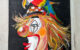 Clown met vogel